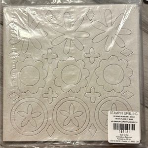 Stampin Up on Board Blossoms and Basics 6 page cardboard embellishments.